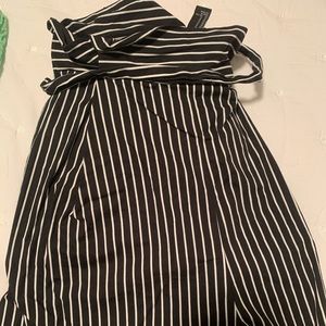 Striped dress shorts